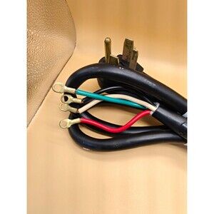 Prime 4-ft 30 -Amp 4 -Prong Black Dryer Appliance Power Cord